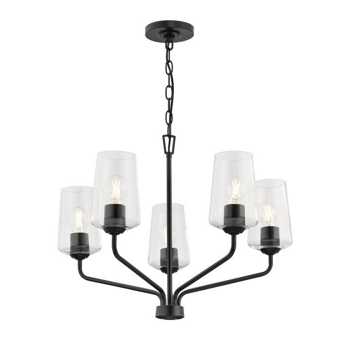 Myhouse Lighting Progress Lighting - P400442-031 - Five Light Chandelier - Celino - Black