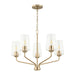 Myhouse Lighting Progress Lighting - P400442-177 - Five Light Chandelier - Celino - Champagne Bronze