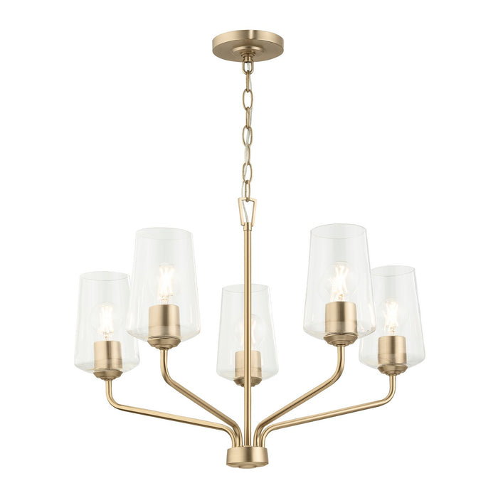Myhouse Lighting Progress Lighting - P400442-177 - Five Light Chandelier - Celino - Champagne Bronze