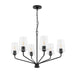 Myhouse Lighting Progress Lighting - P400443-031 - Six Light Chandelier - Celino - Black
