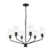 Myhouse Lighting Progress Lighting - P400443-031 - Six Light Chandelier - Celino - Black
