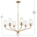 Myhouse Lighting Progress Lighting - P400443-177 - Six Light Chandelier - Celino - Champagne Bronze