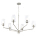 Myhouse Lighting Progress Lighting - P400444-009 - Six Light Chandelier - Celino - Brushed Nickel