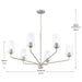 Myhouse Lighting Progress Lighting - P400444-009 - Six Light Chandelier - Celino - Brushed Nickel
