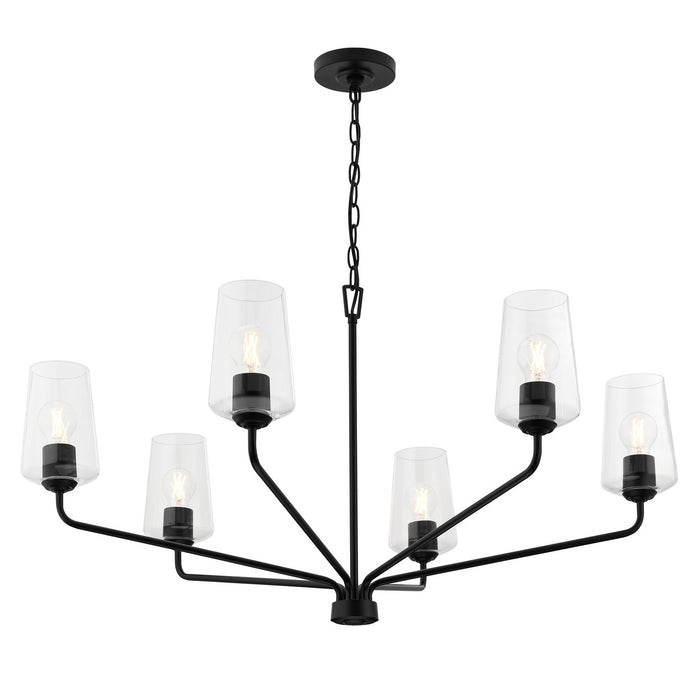 Myhouse Lighting Progress Lighting - P400444-031 - Six Light Chandelier - Celino - Black