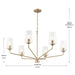 Myhouse Lighting Progress Lighting - P400444-177 - Six Light Chandelier - Celino - Champagne Bronze
