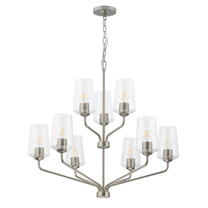 Myhouse Lighting Progress Lighting - P400445-009 - Nine Light Chandelier - Celino - Brushed Nickel
