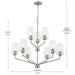 Myhouse Lighting Progress Lighting - P400445-009 - Nine Light Chandelier - Celino - Brushed Nickel