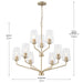 Myhouse Lighting Progress Lighting - P400445-177 - Nine Light Chandelier - Celino - Champagne Bronze