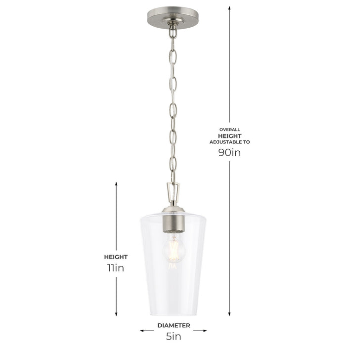 Myhouse Lighting Progress Lighting - P500506-009 - One Light Pendant - Celino - Brushed Nickel