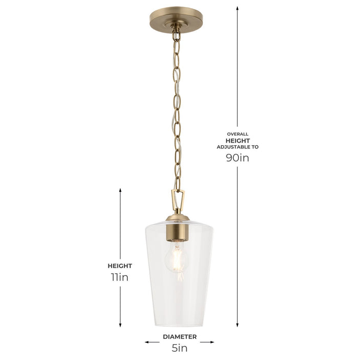 Myhouse Lighting Progress Lighting - P500506-177 - One Light Pendant - Celino - Champagne Bronze