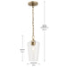 Myhouse Lighting Progress Lighting - P500506-177 - One Light Pendant - Celino - Champagne Bronze