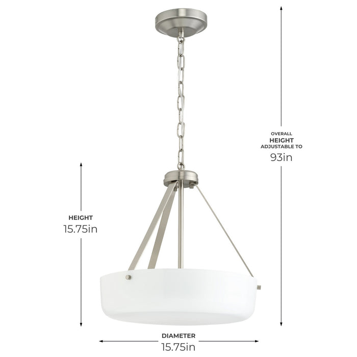 Myhouse Lighting Progress Lighting - P500507-009 - Two Light Convertible Pendant - Lieon - Brushed Nickel
