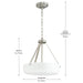 Myhouse Lighting Progress Lighting - P500507-009 - Two Light Convertible Pendant - Lieon - Brushed Nickel