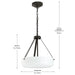 Myhouse Lighting Progress Lighting - P500507-020 - Two Light Convertible Pendant - Lieon - Antique Bronze
