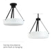 Myhouse Lighting Progress Lighting - P500507-031 - Two Light Convertible Pendant - Lieon - Black