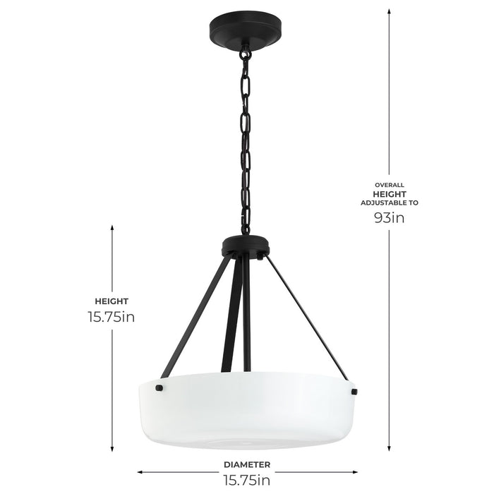 Myhouse Lighting Progress Lighting - P500507-031 - Two Light Convertible Pendant - Lieon - Black