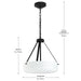 Myhouse Lighting Progress Lighting - P500507-031 - Two Light Convertible Pendant - Lieon - Black