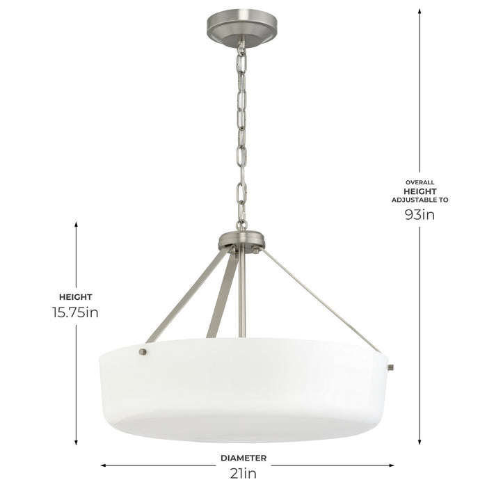 Myhouse Lighting Progress Lighting - P500508-009 - Three Light Convertible Pendant - Lieon - Brushed Nickel