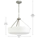Myhouse Lighting Progress Lighting - P500508-009 - Three Light Convertible Pendant - Lieon - Brushed Nickel
