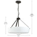 Myhouse Lighting Progress Lighting - P500508-020 - Three Light Convertible Pendant - Lieon - Antique Bronze