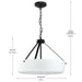 Myhouse Lighting Progress Lighting - P500508-031 - Three Light Convertible Pendant - Lieon - Black