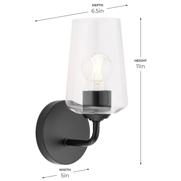 Myhouse Lighting Progress Lighting - P710148-031 - One Light Wall Sconce - Celino - Black