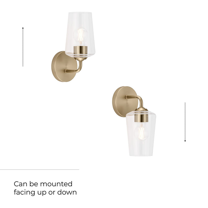 Myhouse Lighting Progress Lighting - P710148-177 - One Light Wall Sconce - Celino - Champagne Bronze
