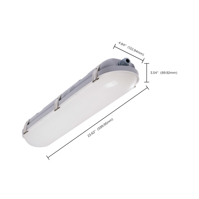 Myhouse Lighting Nuvo Lighting - 65-838 - LED Linear Vapor Proof Fixture - Gray