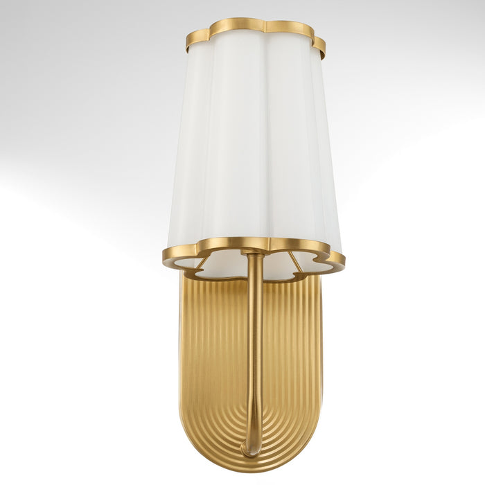 Myhouse Lighting Quorum - 5229-1-80 - One Light Wall Mount - Belinder - Aged Brass