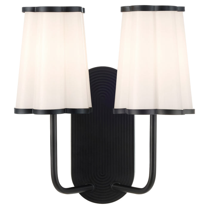 Myhouse Lighting Quorum - 5229-2-59 - Two Light Wall Mount - Belinder - Matte Black