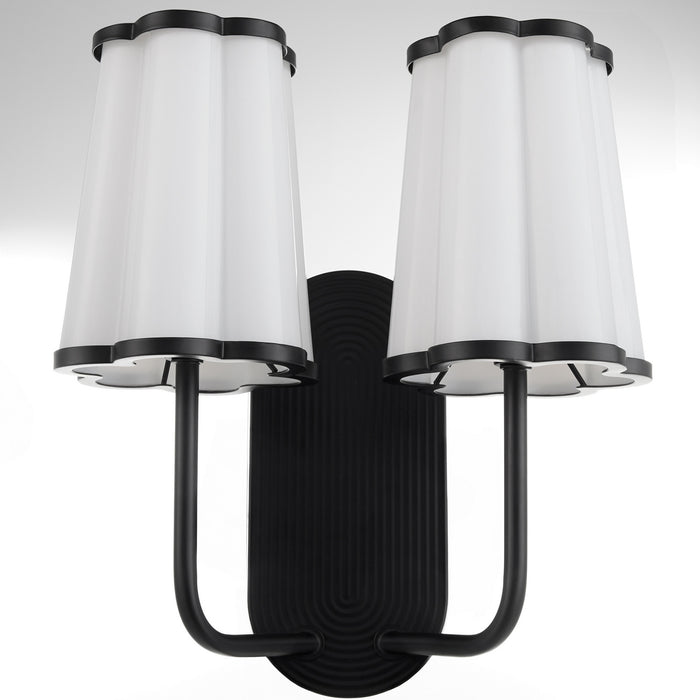 Myhouse Lighting Quorum - 5229-2-59 - Two Light Wall Mount - Belinder - Matte Black
