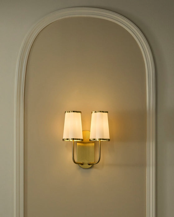 Myhouse Lighting Quorum - 5229-2-80 - Two Light Wall Mount - Belinder - Aged Brass