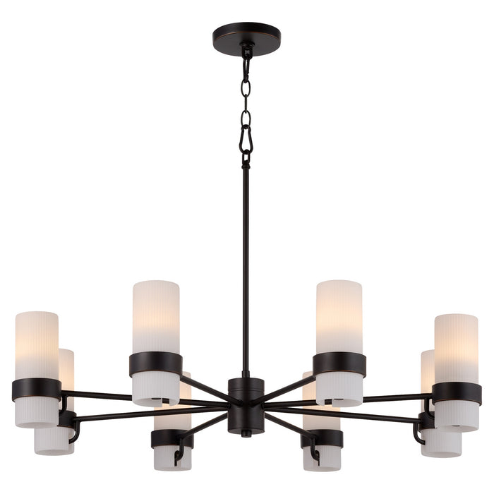 Myhouse Lighting Quorum - 6169-8-36 - Eight Light Chandelier - Sojourn - Bronze