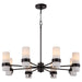 Myhouse Lighting Quorum - 6169-8-36 - Eight Light Chandelier - Sojourn - Bronze