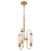 Myhouse Lighting Quorum - 8015-3-47 - Three Light Pendant - Whitmire - Brushed Brass