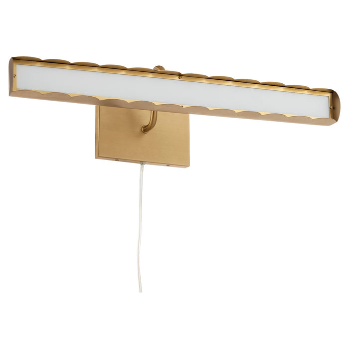 Myhouse Lighting Quorum - 9562-80 - LED Picture Light - Karnes - Aged Brass