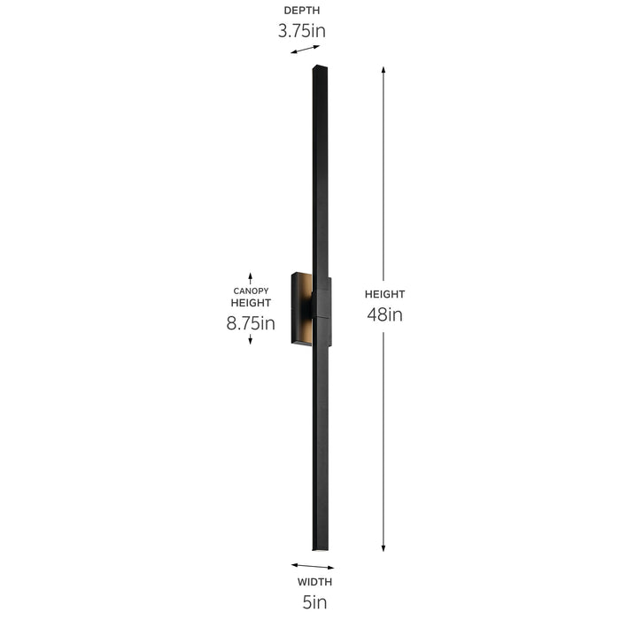 Myhouse Lighting Kichler - 59149BKTLED - LED Outdoor Wall Mount - Nocar - Textured Black