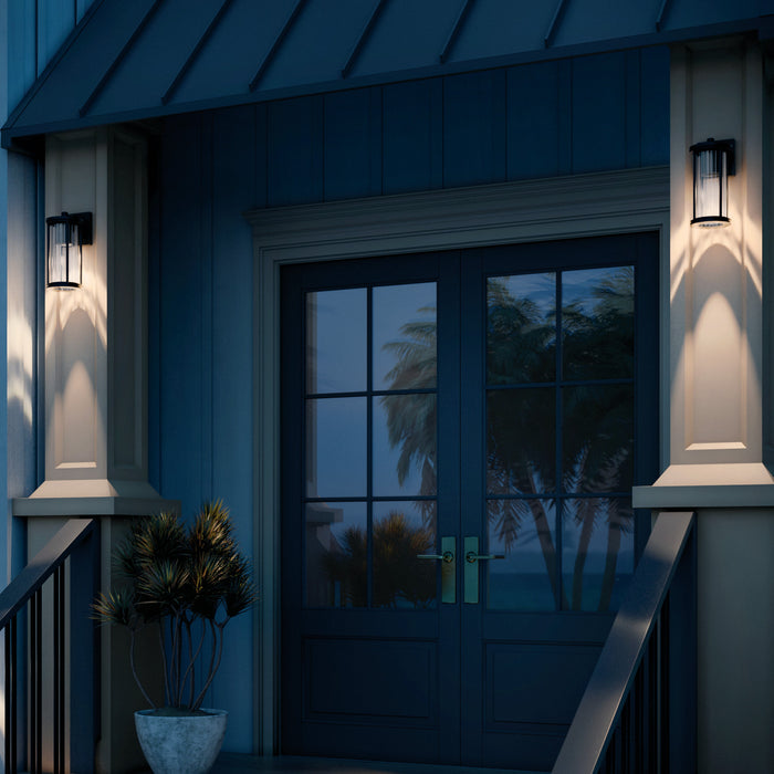 Myhouse Lighting Kichler - 59022BKDS - One Light Outdoor Wall Mount - Barras - Black