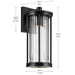 Myhouse Lighting Kichler - 59023BKDS - One Light Outdoor Wall Mount - Barras - Black