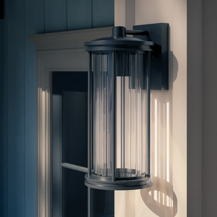 Myhouse Lighting Kichler - 59023BKDS - One Light Outdoor Wall Mount - Barras - Black