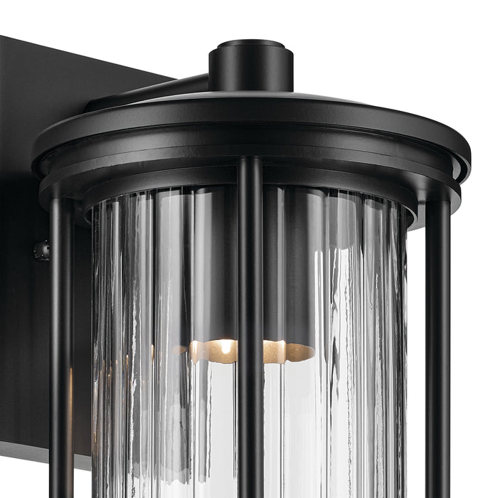 Myhouse Lighting Kichler - 59023BKDS - One Light Outdoor Wall Mount - Barras - Black