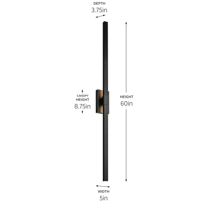Myhouse Lighting Kichler - 59150BKTLED - LED Outdoor Wall Mount - Nocar - Textured Black
