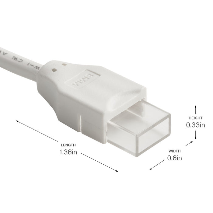Myhouse Lighting Kichler - 3CTWS6WH - Tape Connector - Wet Tape Accessories - White