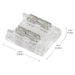 Myhouse Lighting Kichler - 1CTCOBTTCLR - Connector - Tunable Dry Tape Accessory - Clear