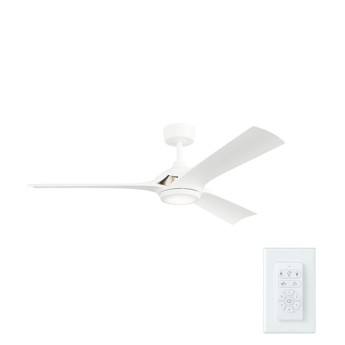 Myhouse Lighting Kichler - 300056-MWH - 56" Ceiling Fan - Veetra - Matte White