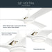 Myhouse Lighting Kichler - 300056-MWH - 56" Ceiling Fan - Veetra - Matte White