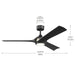 Myhouse Lighting Kichler - 300056-BK - 56" Ceiling Fan - Veetra - Matte Black
