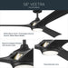 Myhouse Lighting Kichler - 300056-BK - 56" Ceiling Fan - Veetra - Matte Black