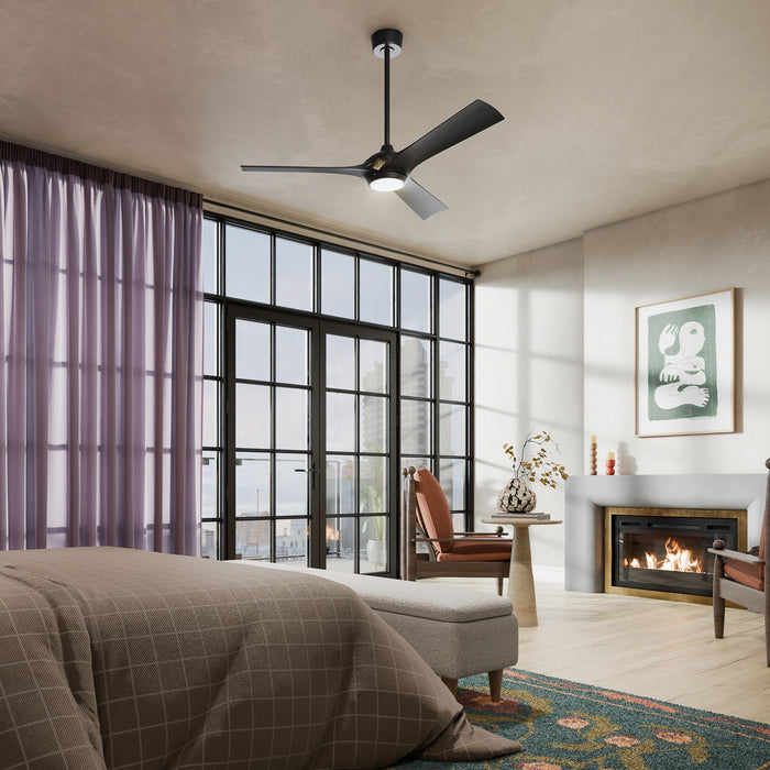 Myhouse Lighting Kichler - 300056-BK - 56" Ceiling Fan - Veetra - Matte Black
